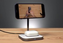 Satechi Magnetic 2-in-1 Wireless Charging Stand:    