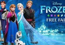 Frozen Free Fall - простенькая головоломка в оригинальном оформлении