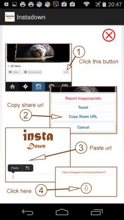 Instadown - полезное приложение для загрузки фото и видео из Instagram