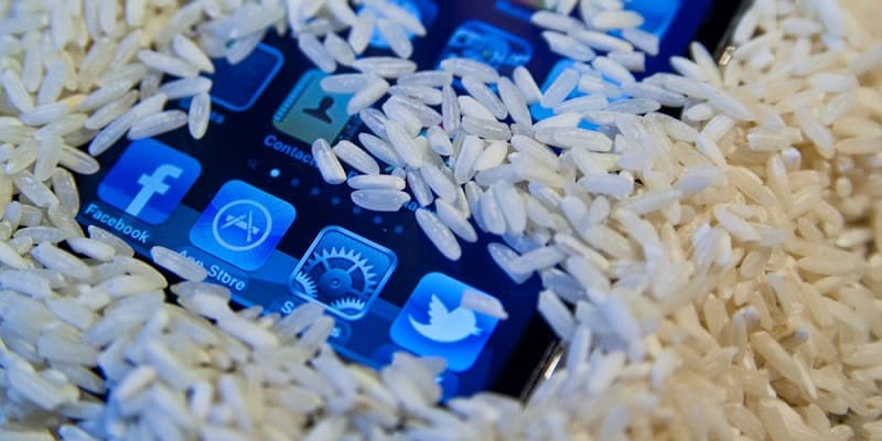 Эксперты объяснили, почему рис не спасет «искупавшийся» смартфон