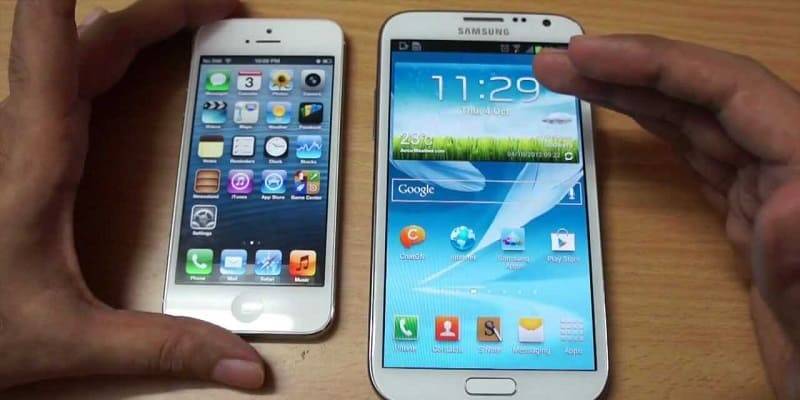 Что лучше: Samsung Galaxy Note 2 или iPhone 5 - плюсы и минусы